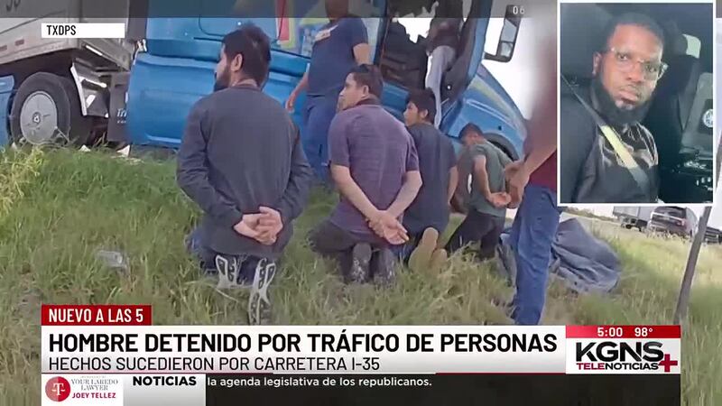 Detienen a Hombre por Tráfico de Personas en carretera I-35