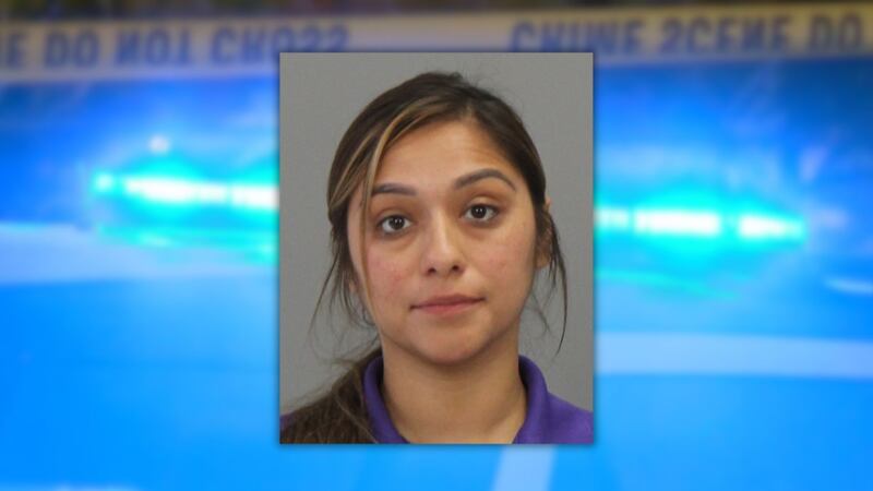 Stephanie Arévalo permanece fichada en el Centro de Detención del Condado de Brazos el martes...