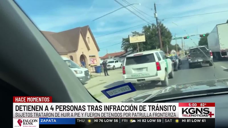 Cuatro personas detenidas tras parada de tráfico